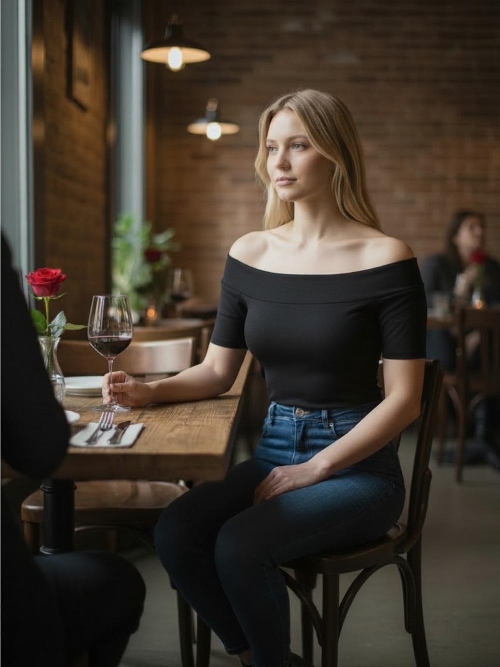 J.Crew Off-Shoulder Black Top Sz S 100% Cotton Fitted Silhouette Soft Versatile